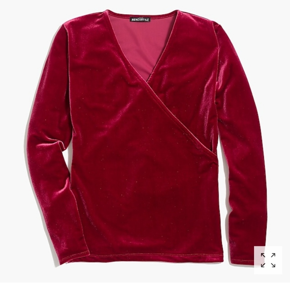 JCrew velvet shirt
